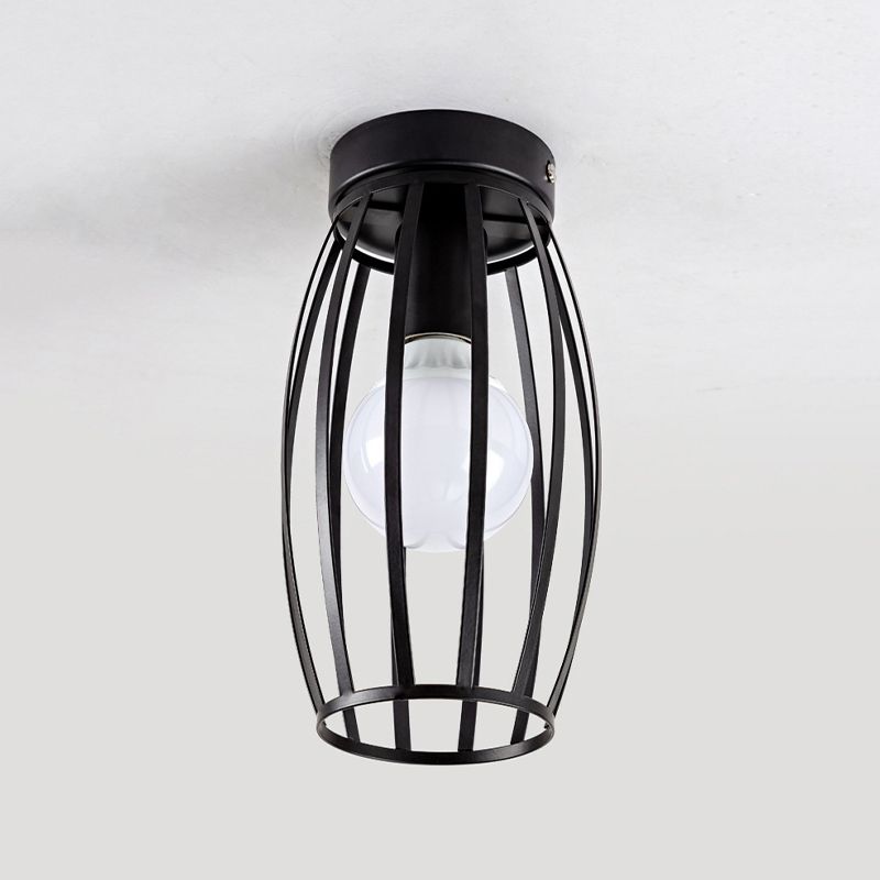 Modern Ceiling Mount Light 1-Light Ceiling Light with Metal Shade for Living Room