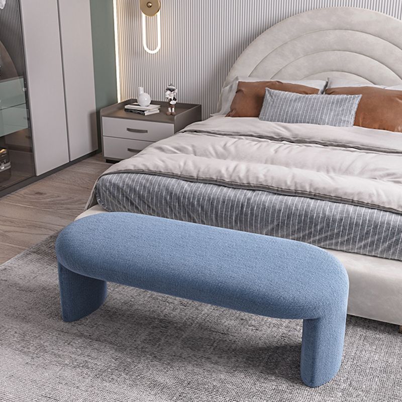 Contemporary Upholstered Bench Bedroom Seating Bench with Legs