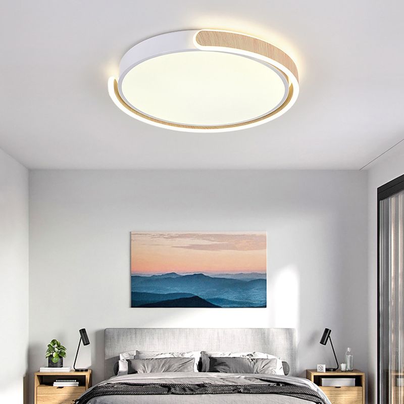 LED White Ceiling Light Modern Acrylic Flush Mount Lighting for Room