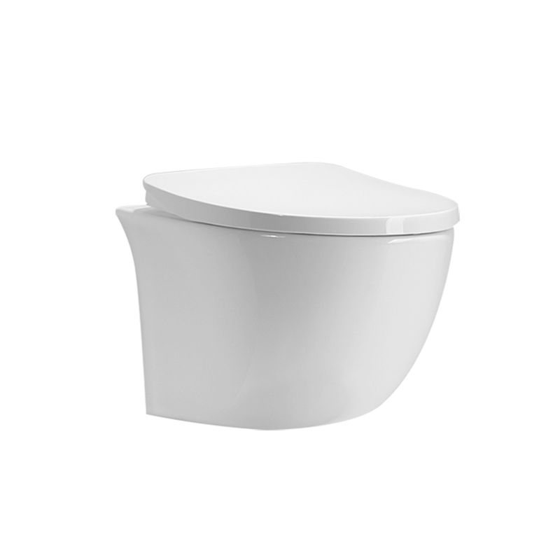 Contemporary One Piece Toilet Bowl Wall Mount Porcelain Flush Toilet