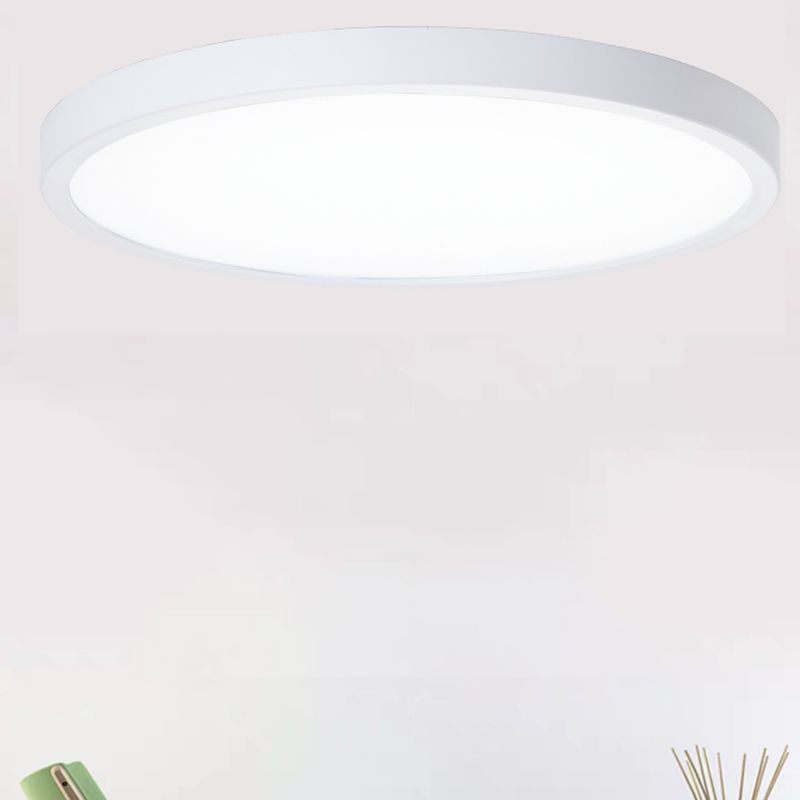 Round Flush Mount Light Modern Minimalist Flush Mount Ceiling Lamp for Living Room