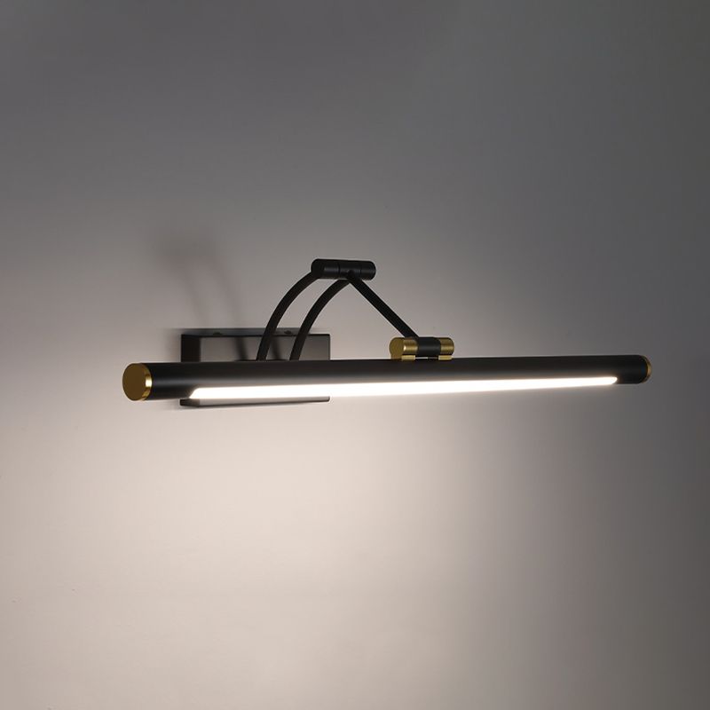 Metal tocador lineal matones de pared estilo moderno 1 accesorios de iluminación de tocador de luz