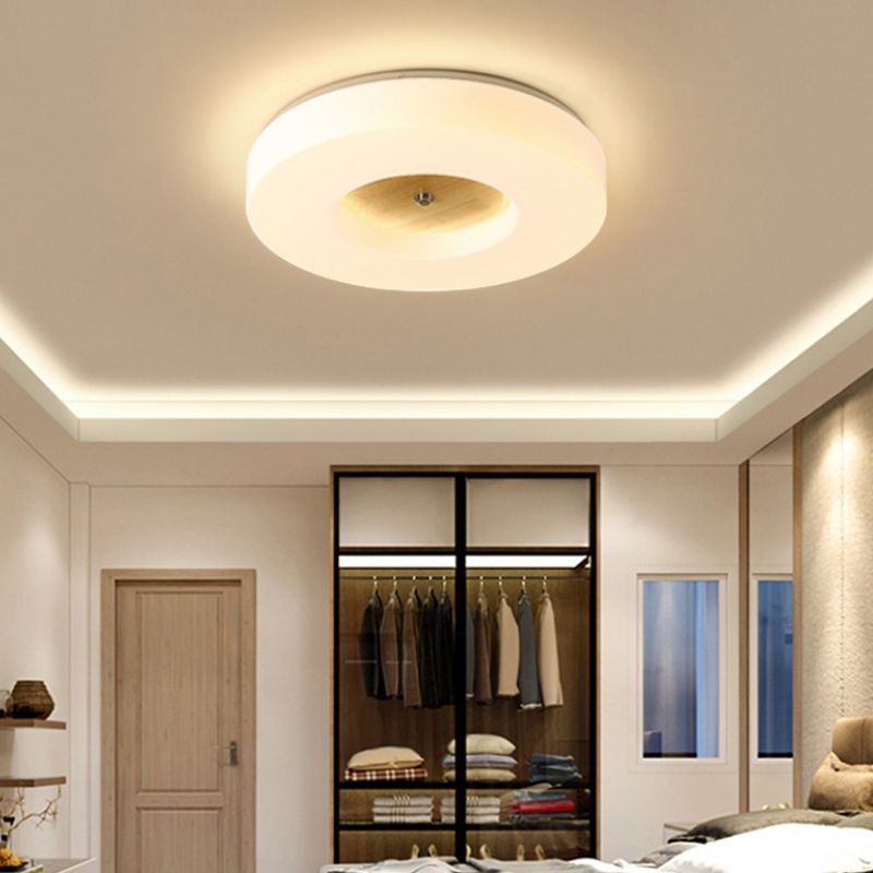 Modern Round Ceiling Mount Light LED Ceiling Light with Acrylic Shade for Aisle