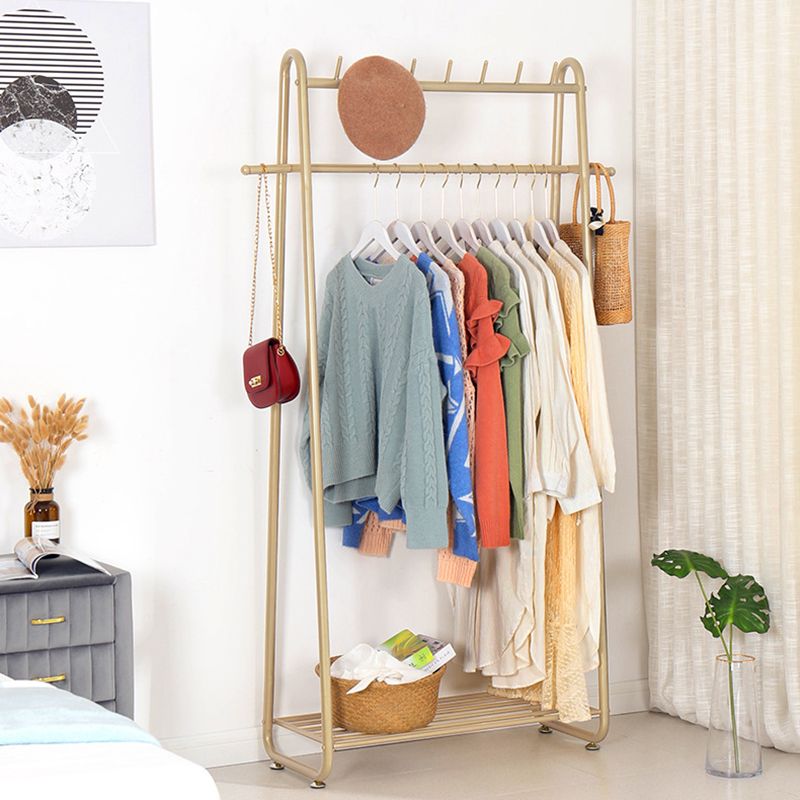 Metal Entryway Kit, Hooks and Hanging Rail Metal Coat Hanger