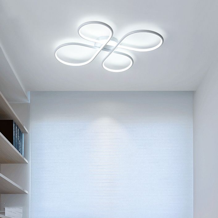 Contemporary Flush Mount Lighting LED White Ceiling Light for Room Foyer