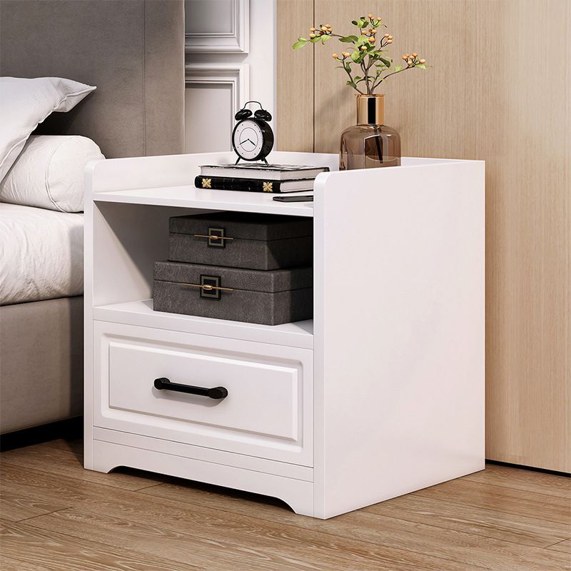 Contemporary Accent Table Nightstand Drawer Storage Bed Nightstand