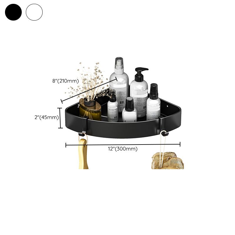 Modern Black and White Metal Bath Hardware Set Bath Shelf Bathroom Hardware Set