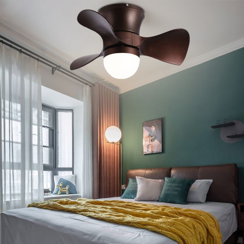 Nordic Style Ceiling Fan Lamp Ball Shape Ceiling Fan Light for Children's Room