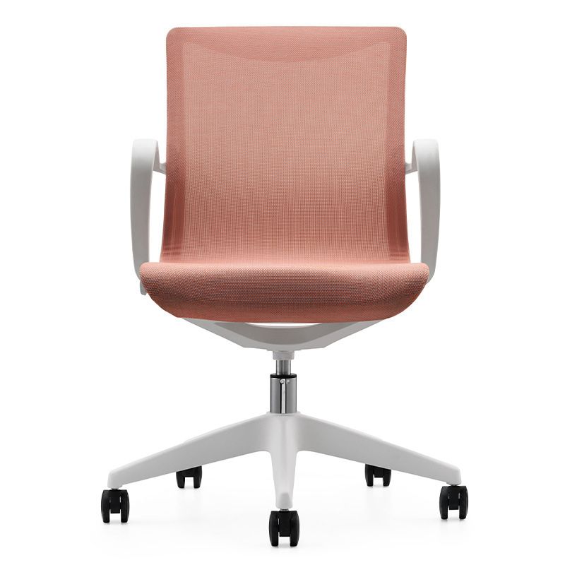 Modern Desk Chair Mesh Office Chair Mid-Back Chair with Wheels