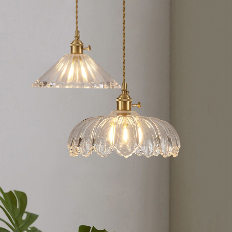 Modern Style Simple Glass Hanging Light Creative Pendant Lighting Fixture