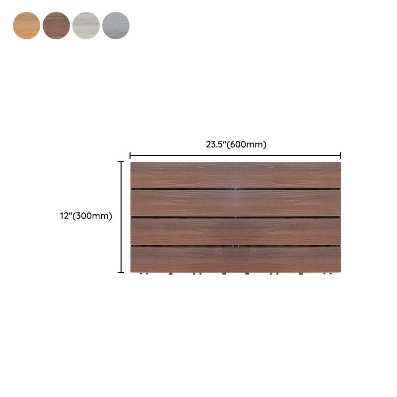 Deck Plank Loose Lay Wood Flooring Tiles Garden Outdoor Flooring