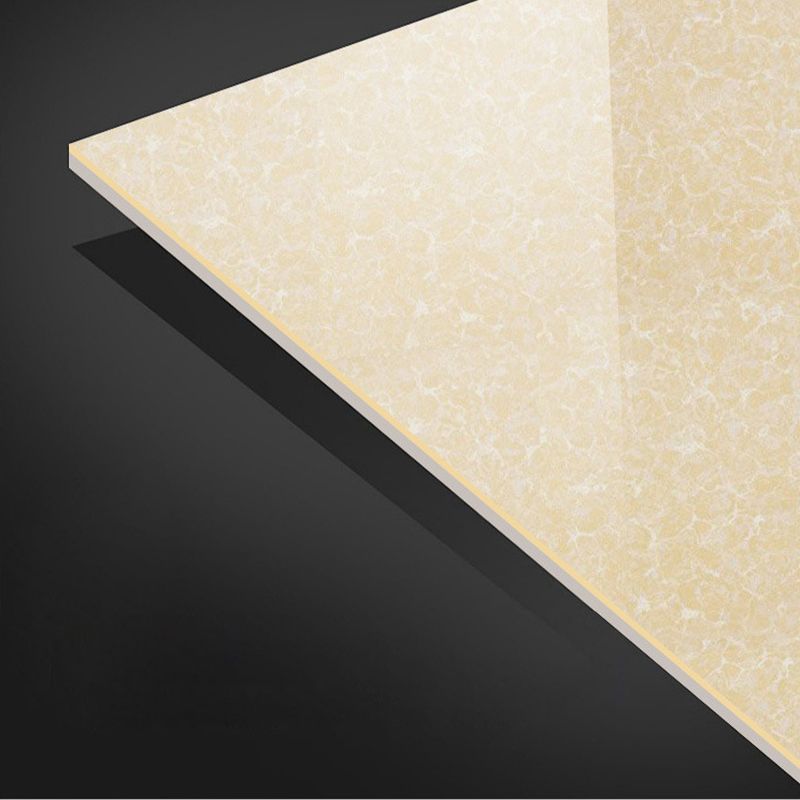 Modern Style Square Floor Tile Pure Color Straight Edge Waterproof Polished Floor Tile