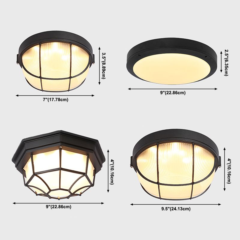 Plafonnier LED simple et moderne, luminaire de plafond étanche à montage encastré