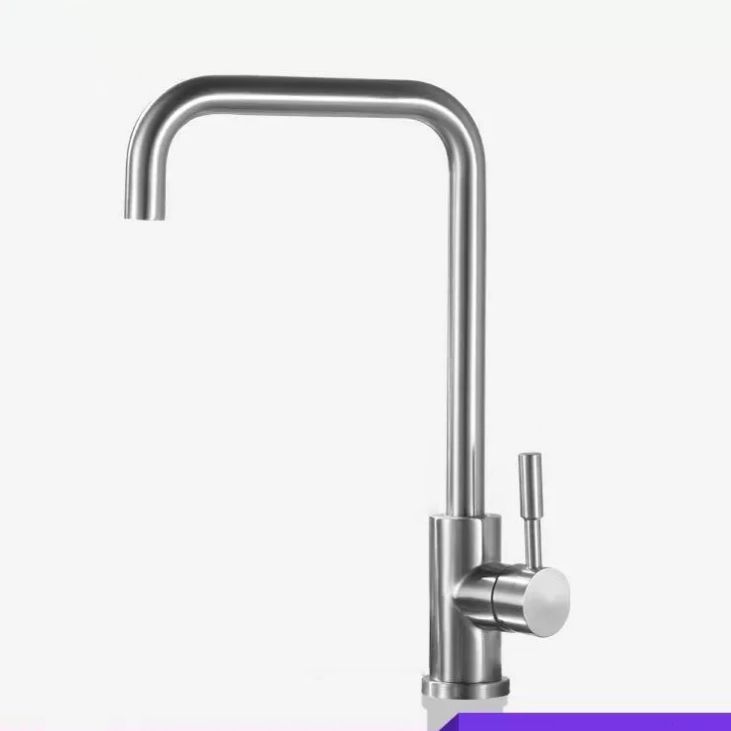 Modern Pulldown Sprayer Water Filler One Handle High Arch Kitchen Faucet with Deck Plate