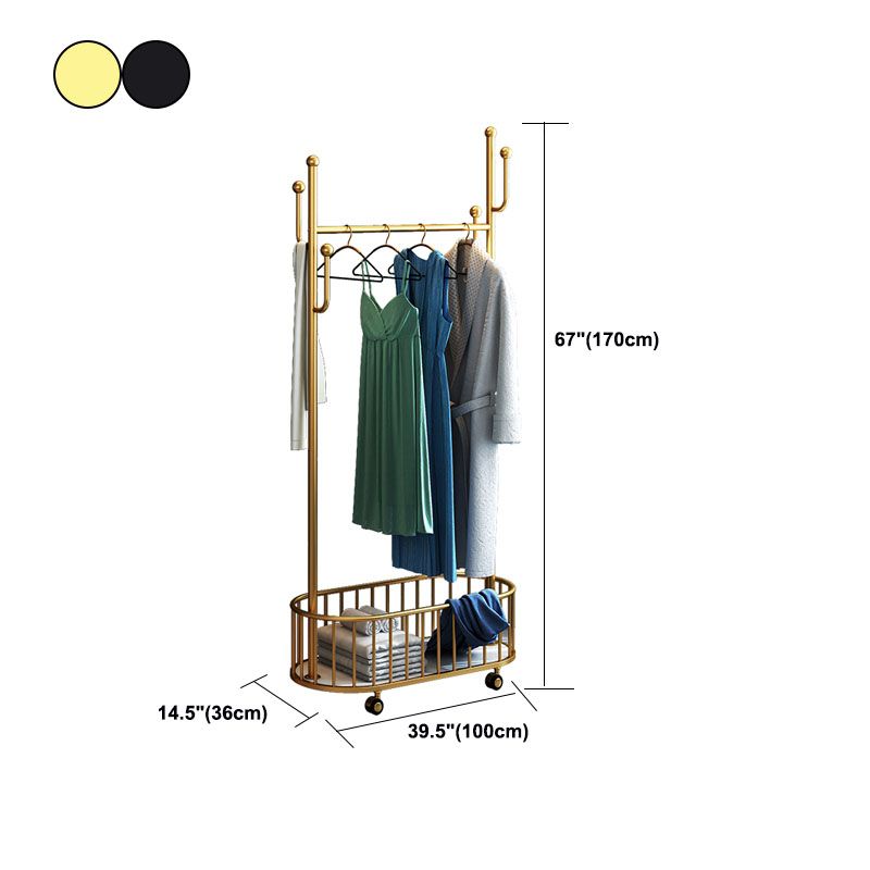 Coat Hanger Hanging Hooks Storage Shelf Free Standing Coat Rack