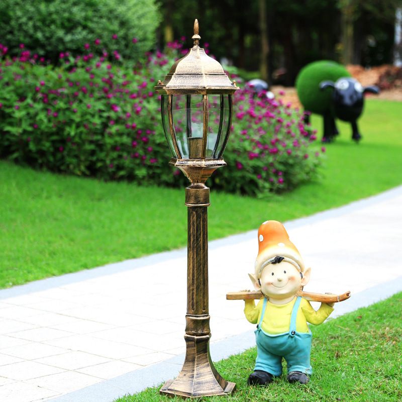 Bell Shaped Clear Glass Landscape Light Vintage Single-Bulb Outdoor Path Lighting