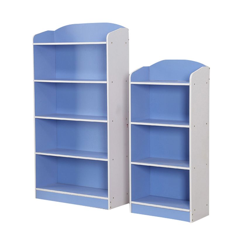 Modern Style Bookcase Wood Closed Back Bookshelf for Home Office