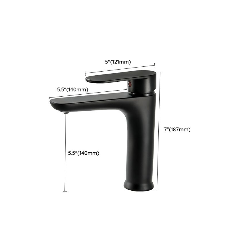 Modern Brass Bathroom Sink Faucet Circular Lever Handles Sink Faucet