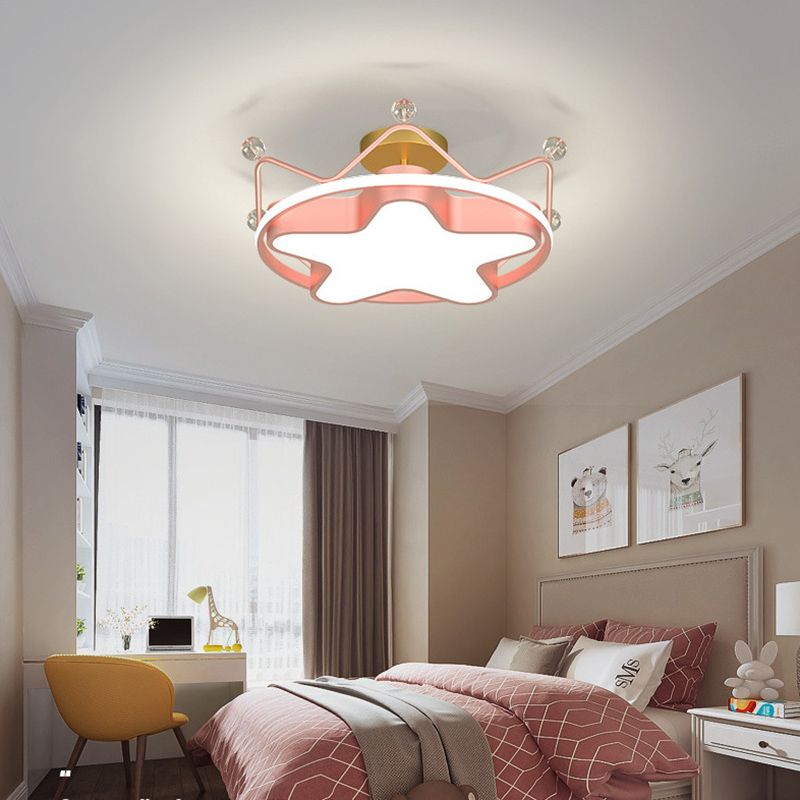 Kinderzimmer Schöne LED -Flush -Lampe Acryl Kinder Oberfläche Deckenleuchte