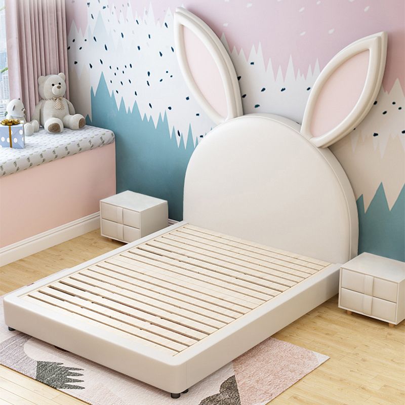 Upholstered Headboard Contemporary Animals Panel Mattress Bed