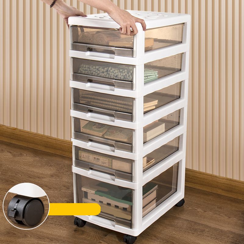 Vertical Transparent Filing Cabinet Modern Plastic Drawers Filing Cabinet