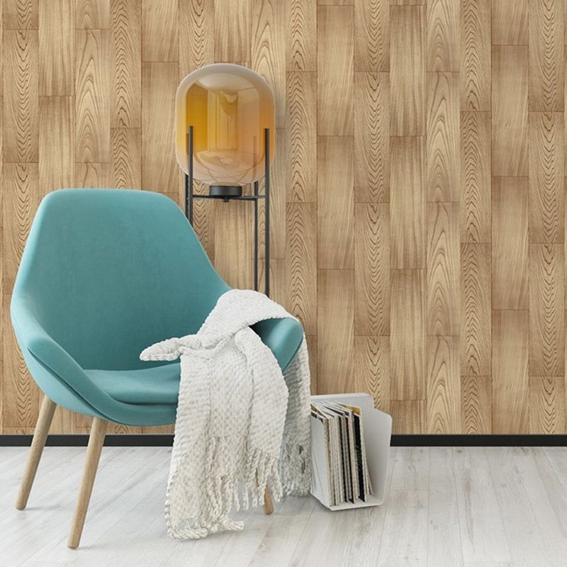 PVC Washable Adhesive Wallpaper Rustic Wood Effect Wall Covering for Home, Removable