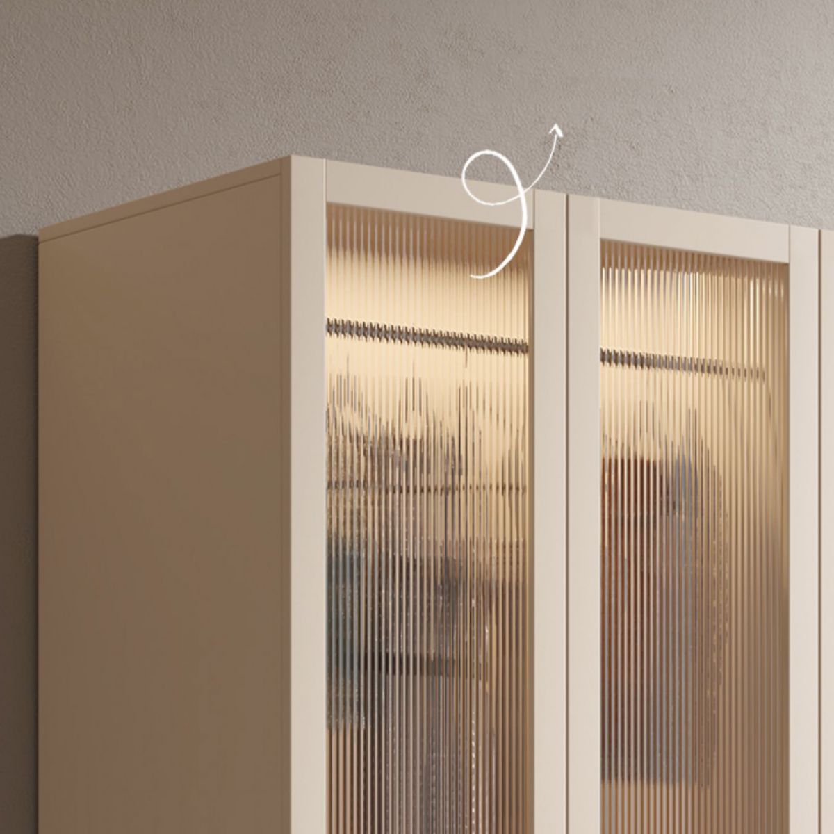 White Wood Wardrobe Armoire Modern Wardrobe with Soft Close Doors