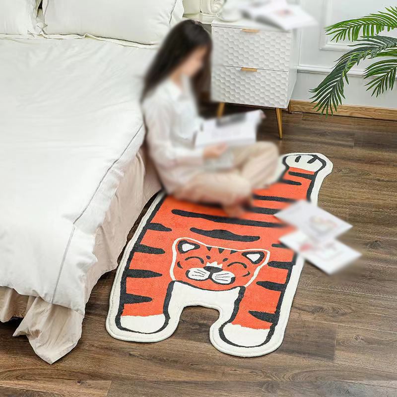 Tappeto per bambini con stampa tigre novità per bambini in poliestere tappeto non slip tappeto per camera da letto