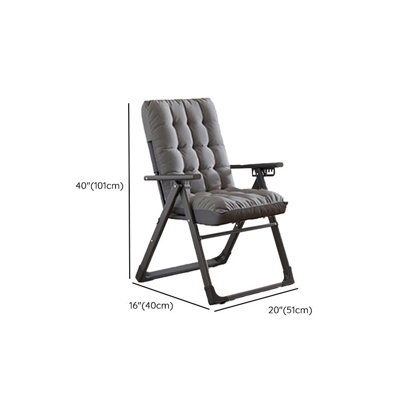 Contemporary Style Recliner Removable Cushions Foldable Seat