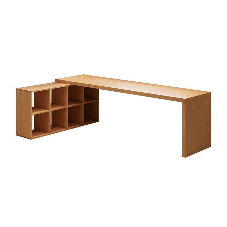 Modern Solid Wood Office Desk L-Shape Writing Desk for Office