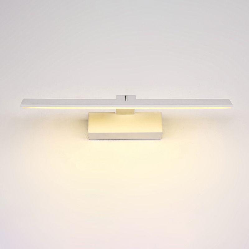 Lámpara de pared sombreada de estilo minimalista Batio acrílico Luz de pared montada en blanco