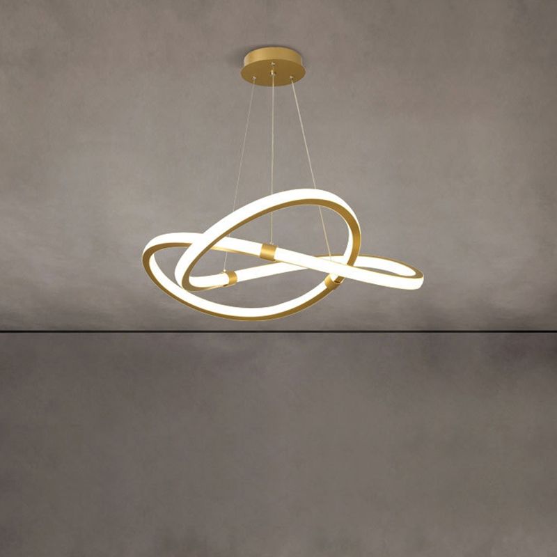 Strip Chandelier Light Fixture Designer Modern Simplicity Metal Pendant Lighting for Restaurant