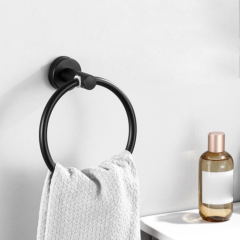 Modern Stainless Steel Bathroom Hardware Set Brushed Chrome Towel Bar/Ring & Robe Hooks