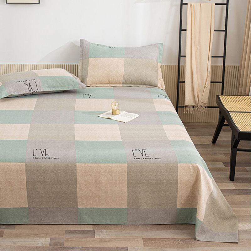 Cotton Pillowcase Bed Sheet Set Home Simple Bedroom Bed Sheet