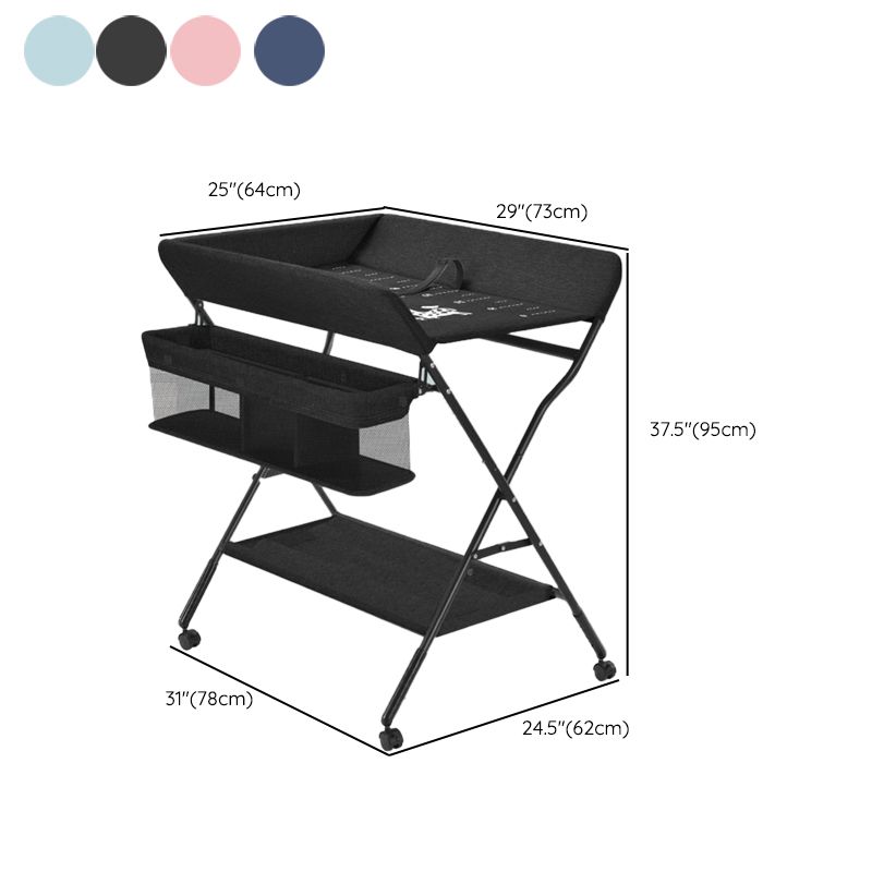 Modern Changing Table  Folding Baby Changing Table with Basket