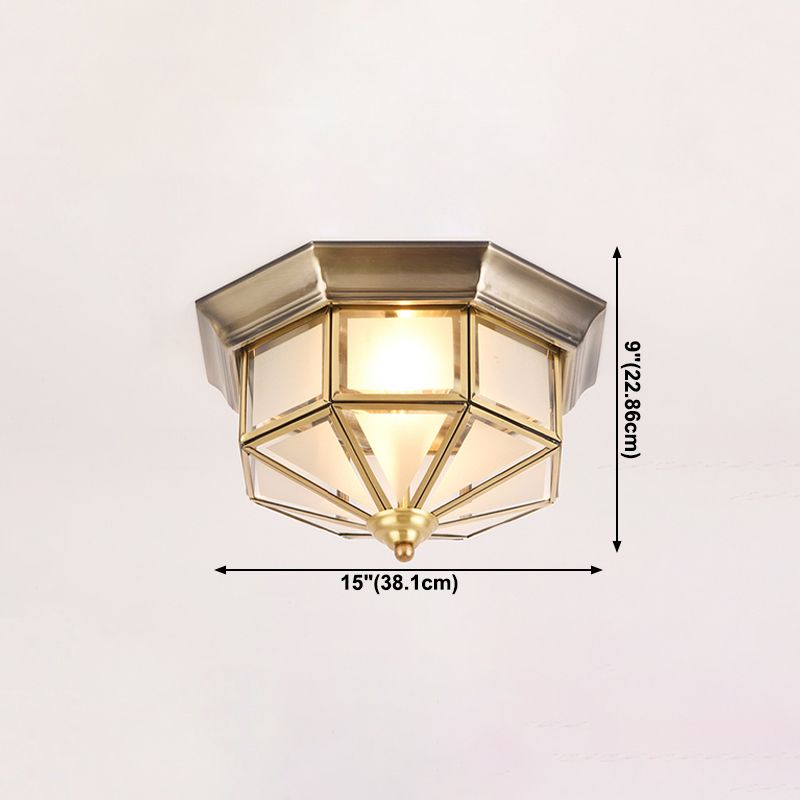 Geometric Shape Flush Mount Lamps Modern Glass Flush Mount Ceiling Lights