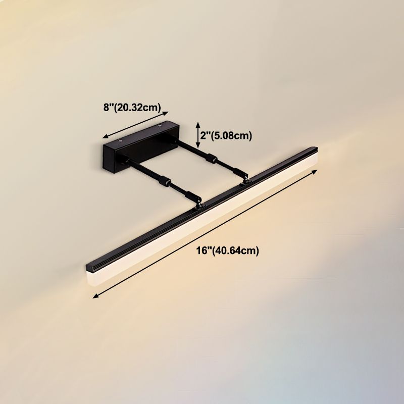 Linear Vanity Lighting Modern Style Metal 1 Light Vanity Wall Sconce