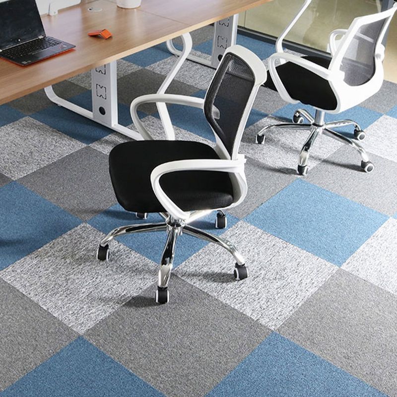 Indoor Carpet Tiles Square Pattern Multi Level Loop Peel and Stick Carpet Tiles