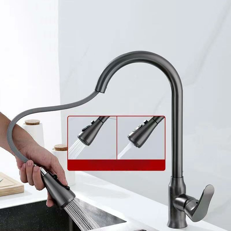 1-Handle Faucets Copper with Pull Out Sprayer with Water Dispenser Faucets