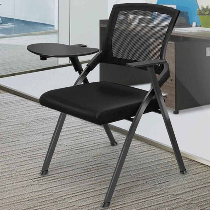 Mesh Mid Back Conference Chair Modern Home Office Fixed Arms Office Chair