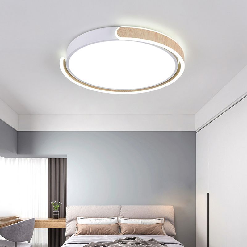 LED White Ceiling Light Modern Acrylic Flush Mount Lighting for Room