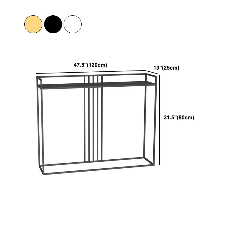 Contemporary Ironcraft Rectangle Console Table Accent Table for Hall