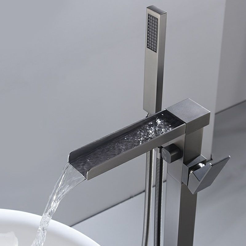 Modern Brass Freestanding Bathtub Faucet with Hose Bathtub Faucet