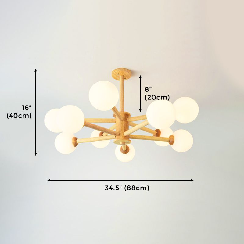 Modern Sputnik 10-light Ceiling Light For Bedroom