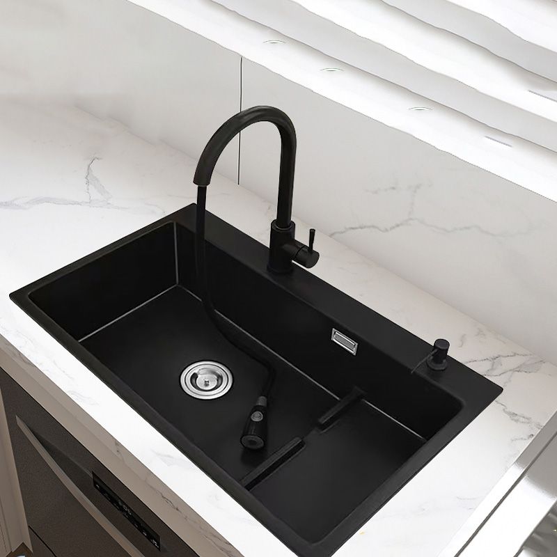 Quartz Kitchen Sink Rectangular Kitchen Sink with Drain Assembly