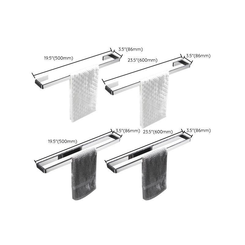 5-Piece Modernbathroom Accessory as Individual or as a Set Polished Chrome Bathroom Set