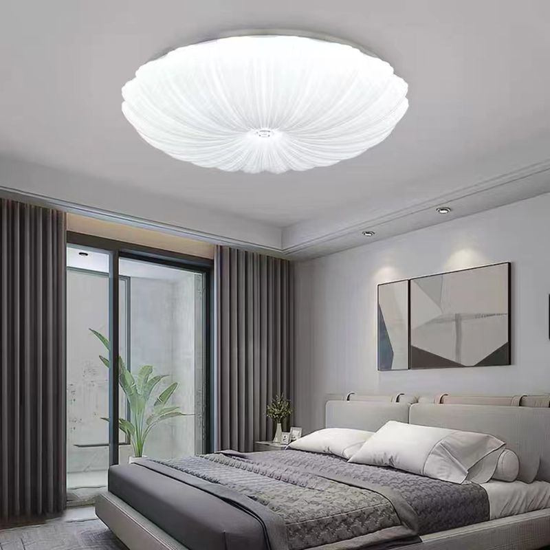 White Flush Mount Lamp Modern Simple Style Flush Mount Ceiling Light for Living Room