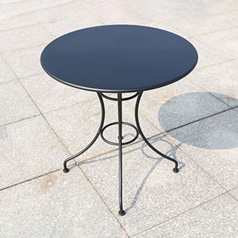 Industrial Metal Frame Side Table Outdoor Aluminum Patio Table