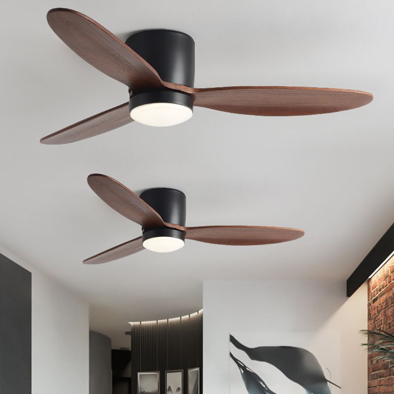 Contemporary Ceiling Fan Light Fixture Minimalist Ceiling Flush Mount for Bedroom