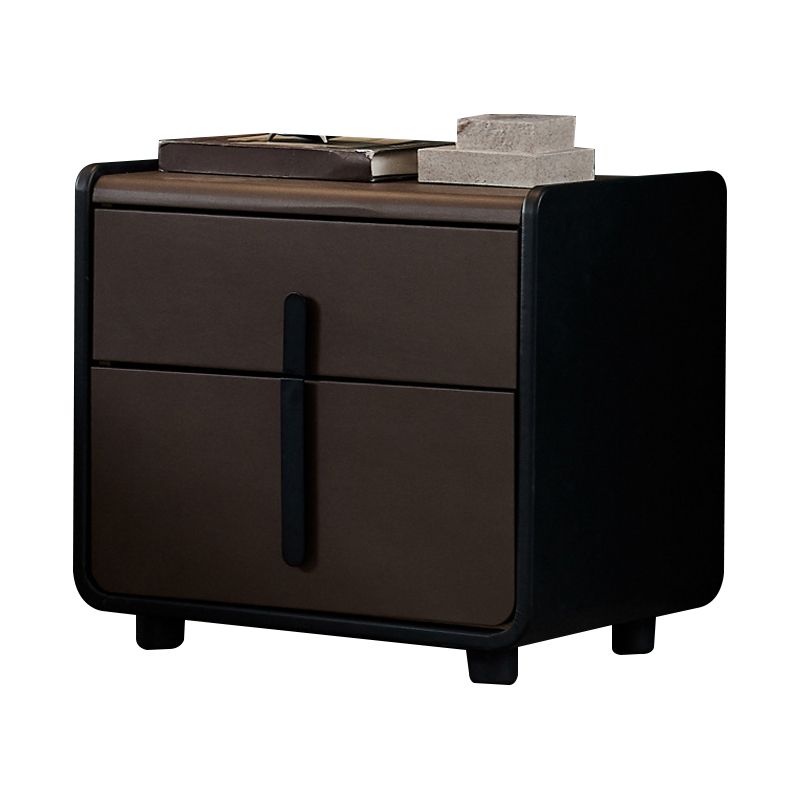 Modern Bedside Cabinet Solid Wood Bed Nightstand with Drawers